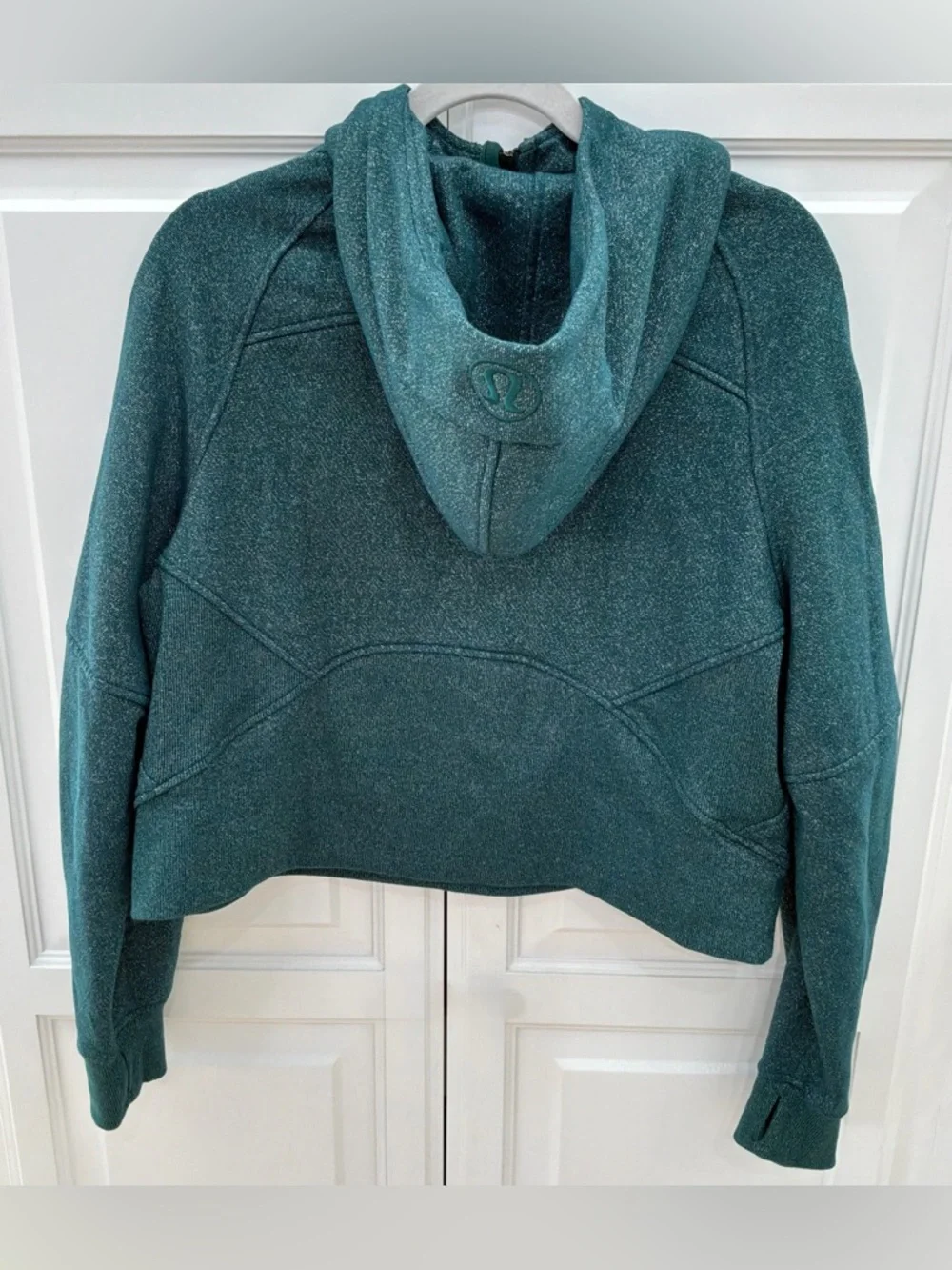 NWOT Lululemon Scuba Oversized Half-Zip Hoodie Spark Storm Teal Silver M/L
